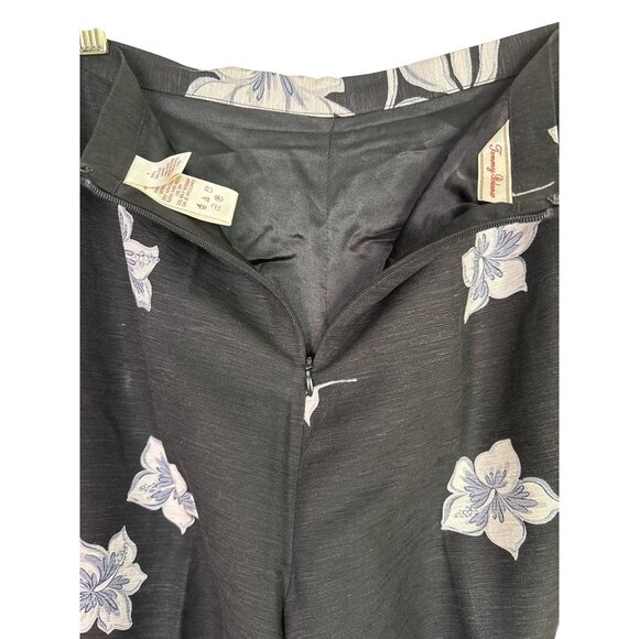Tommy Bahama Women's‎ 100% Silk Pants Size 8 Lined Straight Leg Tropical Print - Picture 8 of 9